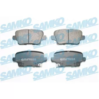 Jeu de 4 plaquettes de frein arrière SAMKO 5SP2141 pour OPEL INSIGNIA 2.0 CDTi - 170cv