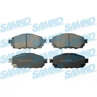 SAMKO 5SP2143 - Jeu de 4 plaquettes de frein avant