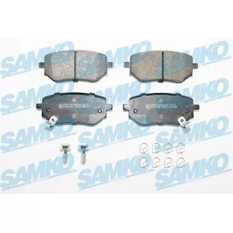 Jeu de 4 plaquettes de frein arrière SAMKO OEM 4704230600
