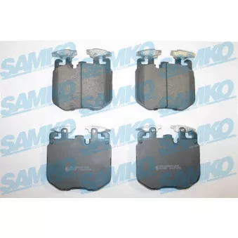 Jeu de 4 plaquettes de frein avant SAMKO OEM 34116874432