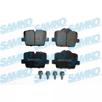 Jeu de 4 plaquettes de frein arrière SAMKO 5SP2159 pour BMW Série 3 330 e Plug-in-Hybrid xDrive - 292cv