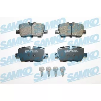 Jeu de 4 plaquettes de frein arrière SAMKO OEM 34206888825