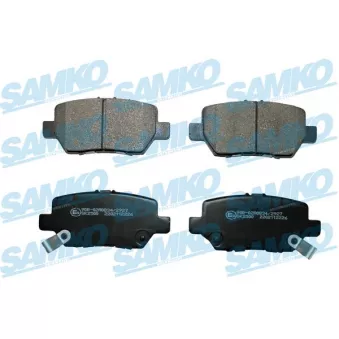 Jeu de 4 plaquettes de frein arrière SAMKO 5SP2226 pour HONDA LEGEND 3.7 VTEC V6 4WD - 295cv