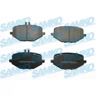 Jeu de 4 plaquettes de frein arrière SAMKO OEM 0004205102