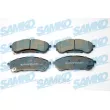 Jeu de 4 plaquettes de frein arrière SAMKO [5SP2249]