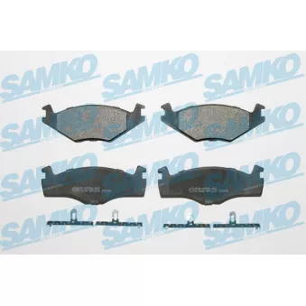 Jeu de 4 plaquettes de frein avant SAMKO 5SP225 pour VOLKSWAGEN PASSAT 1.6 - 72cv