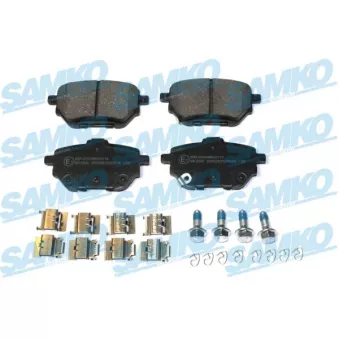 Jeu de 4 plaquettes de frein arrière SAMKO OEM 0446602410