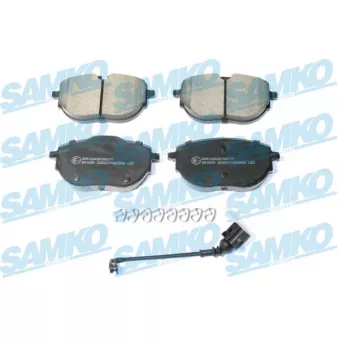 Jeu de 4 plaquettes de frein avant SAMKO OEM 7la698151b