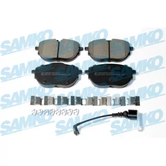 Jeu de 4 plaquettes de frein avant SAMKO OEM 7la698151b