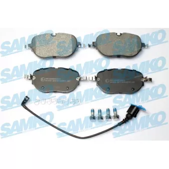 Jeu de 4 plaquettes de frein avant SAMKO 5SP2261A pour HONDA CIVIC 77 e-boost - 231cv