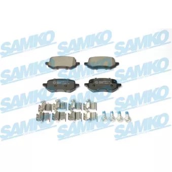 Jeu de 4 plaquettes de frein arrière SAMKO 5SP2265K pour FORD PUMA 1.0 EcoBoost mHEV - 155cv