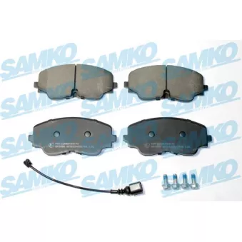 Jeu de 4 plaquettes de frein avant SAMKO 5SP2270A pour VOLKSWAGEN ARTEON TSI R - 320cv