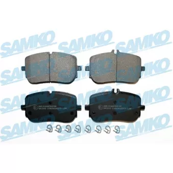 Jeu de 4 plaquettes de frein avant SAMKO OEM A0004207100