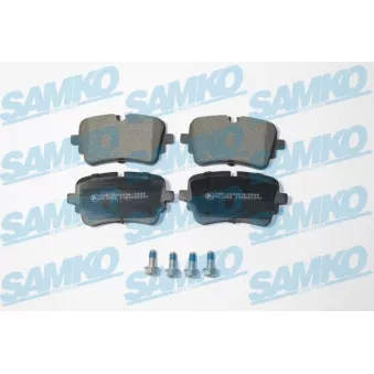 Jeu de 4 plaquettes de frein arrière SAMKO 5SP2291 pour AUDI A7 50 TFSI e MILD HYBRID - 265cv
