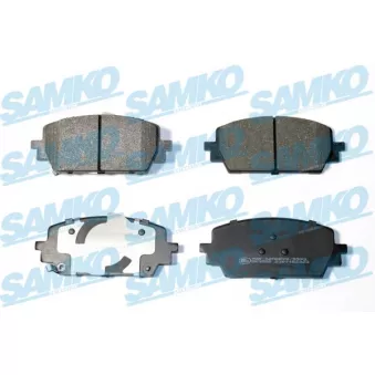 Jeu de 4 plaquettes de frein avant SAMKO 5SP2323 pour KIA SORENTO 2.2 CRDi 4WD - 201cv