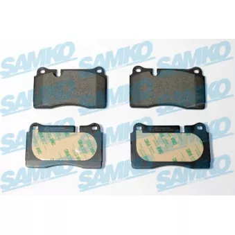 Jeu de 4 plaquettes de frein avant SAMKO OEM 8J0698151M