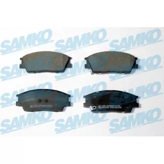 Jeu de 4 plaquettes de frein avant SAMKO 5SP2338 pour KIA SOUL 1.6 MPi - 124cv