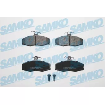 Jeu de 4 plaquettes de frein avant SAMKO 5SP234 pour FORD TRANSIT 1.6 - 75cv