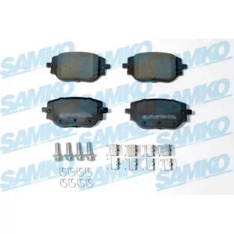 Jeu de 4 plaquettes de frein arrière SAMKO 5SP2358 pour CITROEN JUMPY 2,0 BlueHDi 145 - 144cv