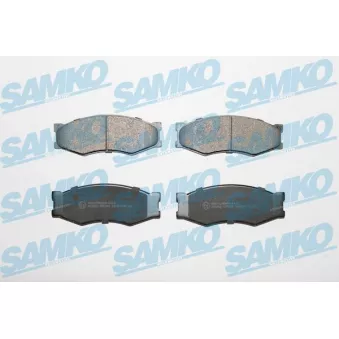 Jeu de 4 plaquettes de frein avant SAMKO 5SP264 pour NISSAN LAUREL 2.4 - 128cv