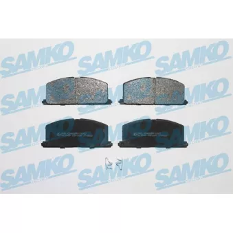 Jeu de 4 plaquettes de frein avant SAMKO OEM 0449120380
