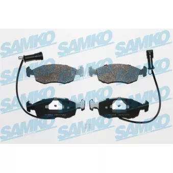 Jeu de 4 plaquettes de frein avant SAMKO OEM 88gb2k021aa