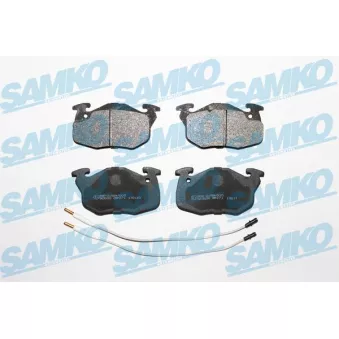 Jeu de 4 plaquettes de frein avant SAMKO OEM 425034