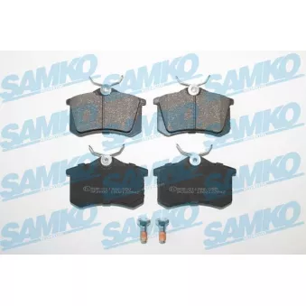 Jeu de 4 plaquettes de frein arrière SAMKO OEM 1h0698451e