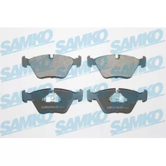 Jeu de 4 plaquettes de frein avant SAMKO 5SP296 pour BMW Série 5 525 tds - 143cv