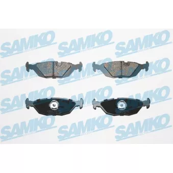 Jeu de 4 plaquettes de frein arrière SAMKO OEM 3342534