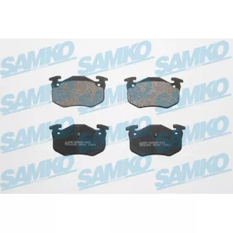 Jeu de 4 plaquettes de frein arrière SAMKO 5SP307 pour PORSCHE CAYENNE 1.6 16V - 107cv