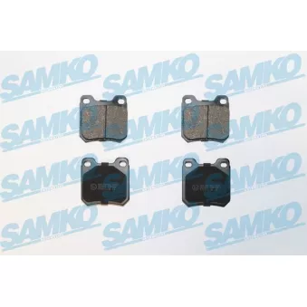 Jeu de 4 plaquettes de frein arrière SAMKO 5SP334 pour SAAB 93 2.0 i - 131cv