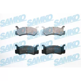 Jeu de 4 plaquettes de frein arrière SAMKO OEM b6y32643z