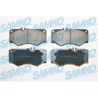 Jeu de 4 plaquettes de frein avant SAMKO OEM A0005868942