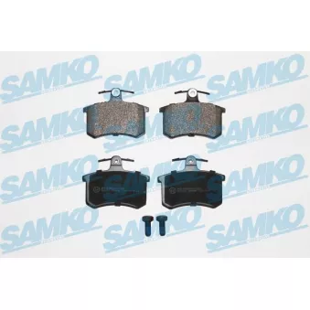 Jeu de 4 plaquettes de frein arrière SAMKO 5SP440 pour AUDI A6 2.8 quattro - 193cv