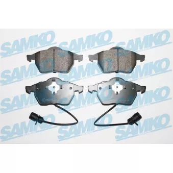 Jeu de 4 plaquettes de frein avant SAMKO 5SP453 pour AUDI A6 1.9 TDI - 90cv