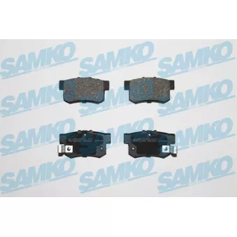 Jeu de 4 plaquettes de frein arrière SAMKO OEM 43022sn7e50he