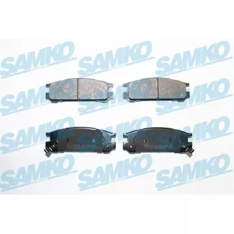Jeu de 4 plaquettes de frein arrière SAMKO OEM 26296PA040
