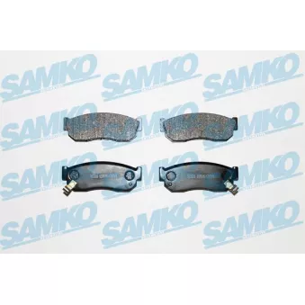 Jeu de 4 plaquettes de frein avant SAMKO 5SP519 pour NISSAN SUNNY 1.5 - 75cv