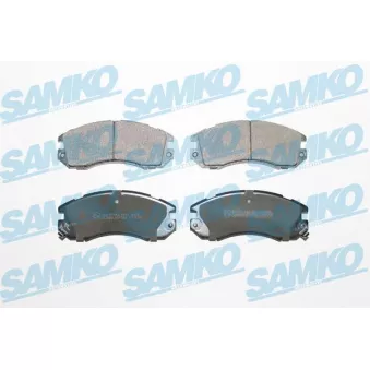Jeu de 4 plaquettes de frein avant SAMKO 5SP546 pour SUBARU LEGACY 2.0 i 4WD - 116cv