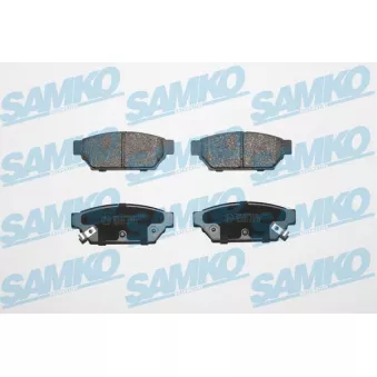 Jeu de 4 plaquettes de frein arrière SAMKO OEM x3516003