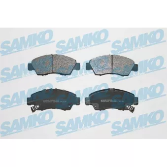 Jeu de 4 plaquettes de frein avant SAMKO 5SP558 pour HONDA JAZZ 1.2 - 78cv