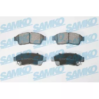 Jeu de 4 plaquettes de frein avant SAMKO OEM 0449117160
