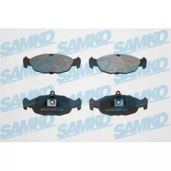Jeu de 4 plaquettes de frein avant SAMKO 5SP599 pour OPEL VECTRA 1.6 i - 75ch
