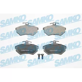 SAMKO 5SP600 - Jeu de 4 plaquettes de frein avant