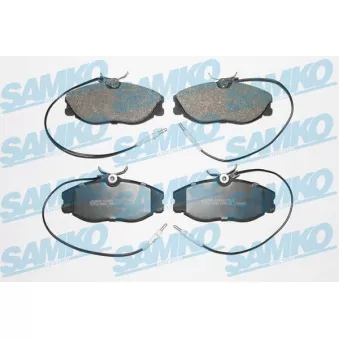 Jeu de 4 plaquettes de frein avant SAMKO 5SP620 pour CITROEN ZX 2.0 i 16V - 163cv