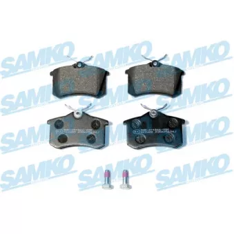 Jeu de 4 plaquettes de frein arrière SAMKO 5SP634 pour FIAT ULYSSE 2.0 D Multijet - 136cv