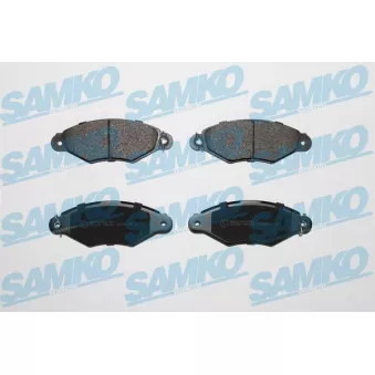 Jeu de 4 plaquettes de frein avant SAMKO OEM 425205