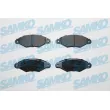 SAMKO 5SP662 - Jeu de 4 plaquettes de frein avant