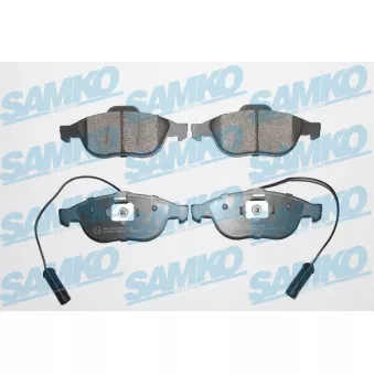 Jeu de 4 plaquettes de frein avant SAMKO 5SP664 pour ALFA ROMEO 156 2.4 JTD - 136cv